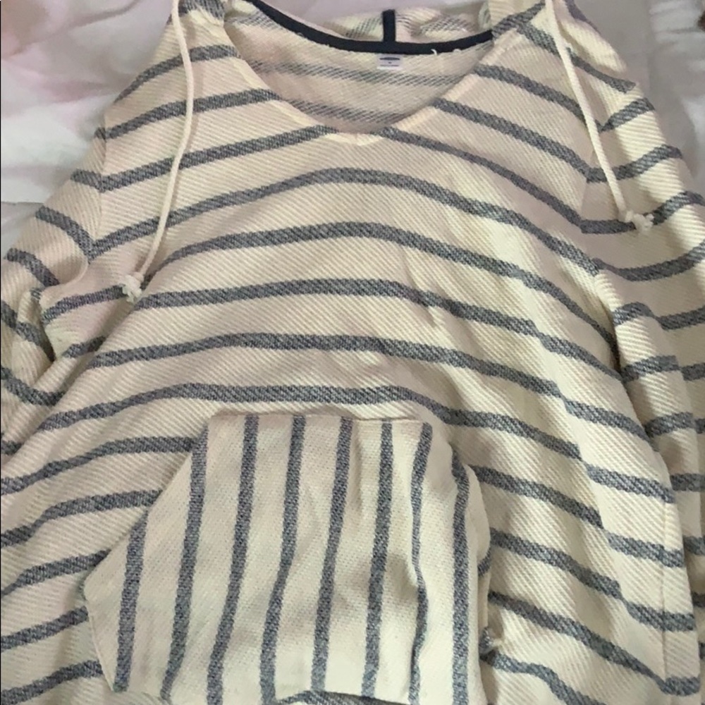 Old Navy Striped Boat Hoodie